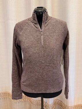 lululemon - Engineered Warmth 1/2 Zip Merino Wool Blend LW3EFTS - NWT - Size 10